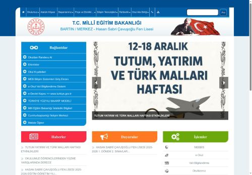 Hasan Sabri Çavuşoğlu Fen Lisesi - BARTIN / MERKEZ