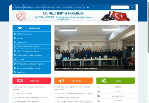 Şehit Mustafa Yaman Anadolu İmam Hatip Lisesi - BARTIN / MERKEZ