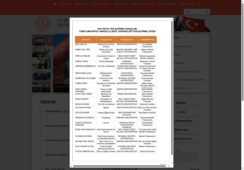 TOBB Cumhuriyet Anadolu Lisesi - BARTIN / MERKEZ