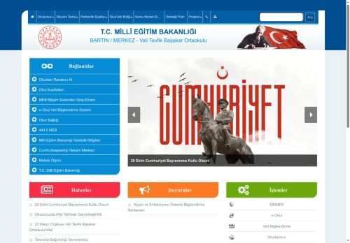 Vali Tevfik Başakar Ortaokulu - BARTIN / MERKEZ