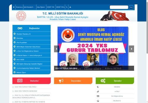 Ulus Şehit Mustafa Kemal Açıkgöz Anadolu İmam Hatip Lisesi - BARTIN / ULUS