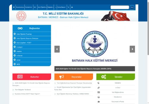 Batman Halk Eğitimi Merkezi - BATMAN / MERKEZ