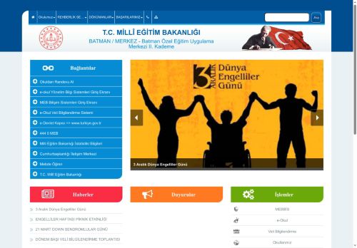 Batman Özel Eğitim Uygulama Merkezi II. Kademe - BATMAN / MERKEZ