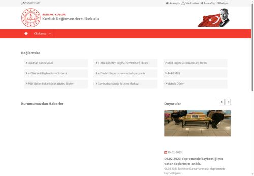 Kozluk Değirmendere İlkokulu - BATMAN / KOZLUK