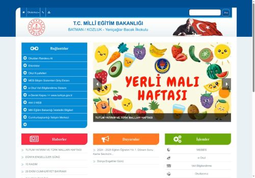 Yeniçağlar Bacak İlkokulu - BATMAN / KOZLUK