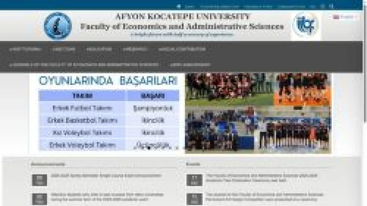 İktisadi ve İdari Bilimler Fakültesi | AKÜ