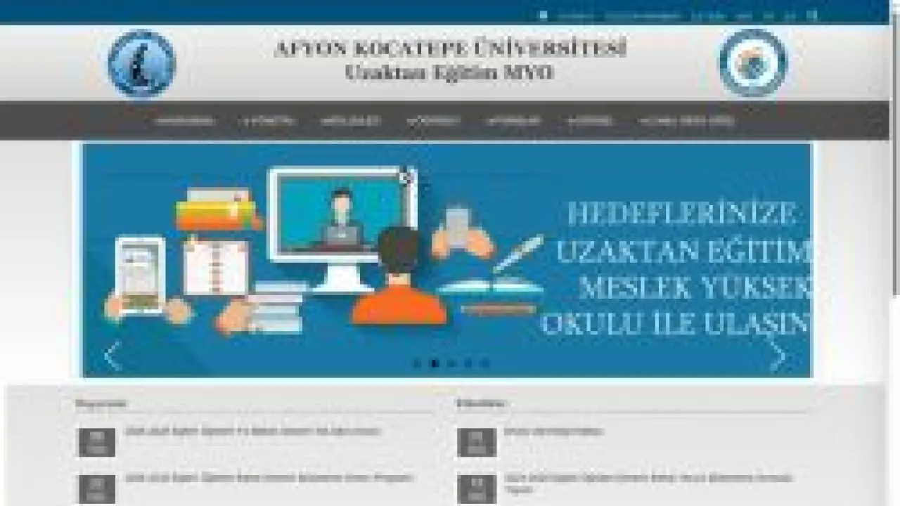 Uzaktan Eğitim MYO | AKÜ