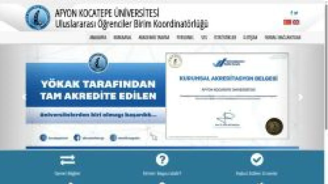 Uluslararası Öğrenciler Birim Koordinatörlüğü | AKÜ