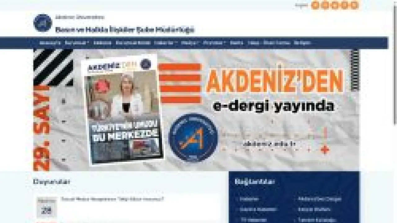 Basın ve Halkla İlişkiler Şube Müdürlüğü-Ana Sayfa