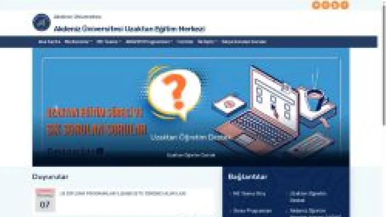 Uzaktan Eğitim Araştırma ve Uygulama Merkezi-Ana Sayfa