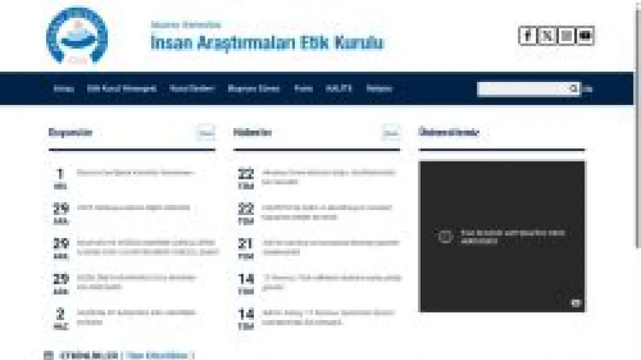İnsan Araştırmaları  Etik Kurulu