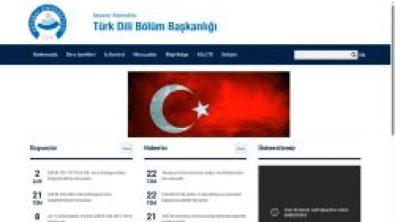 Türk Dili Bölüm Başkanlığı