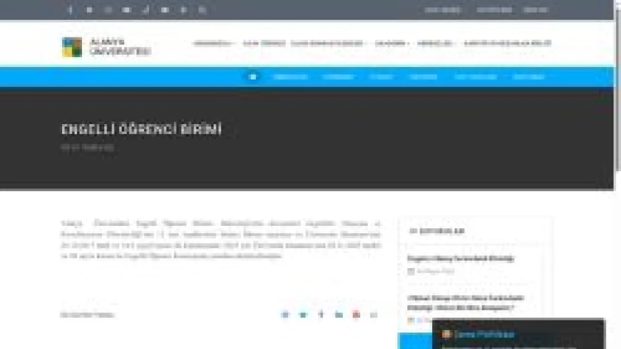 Engelli Öğrenci Birimi