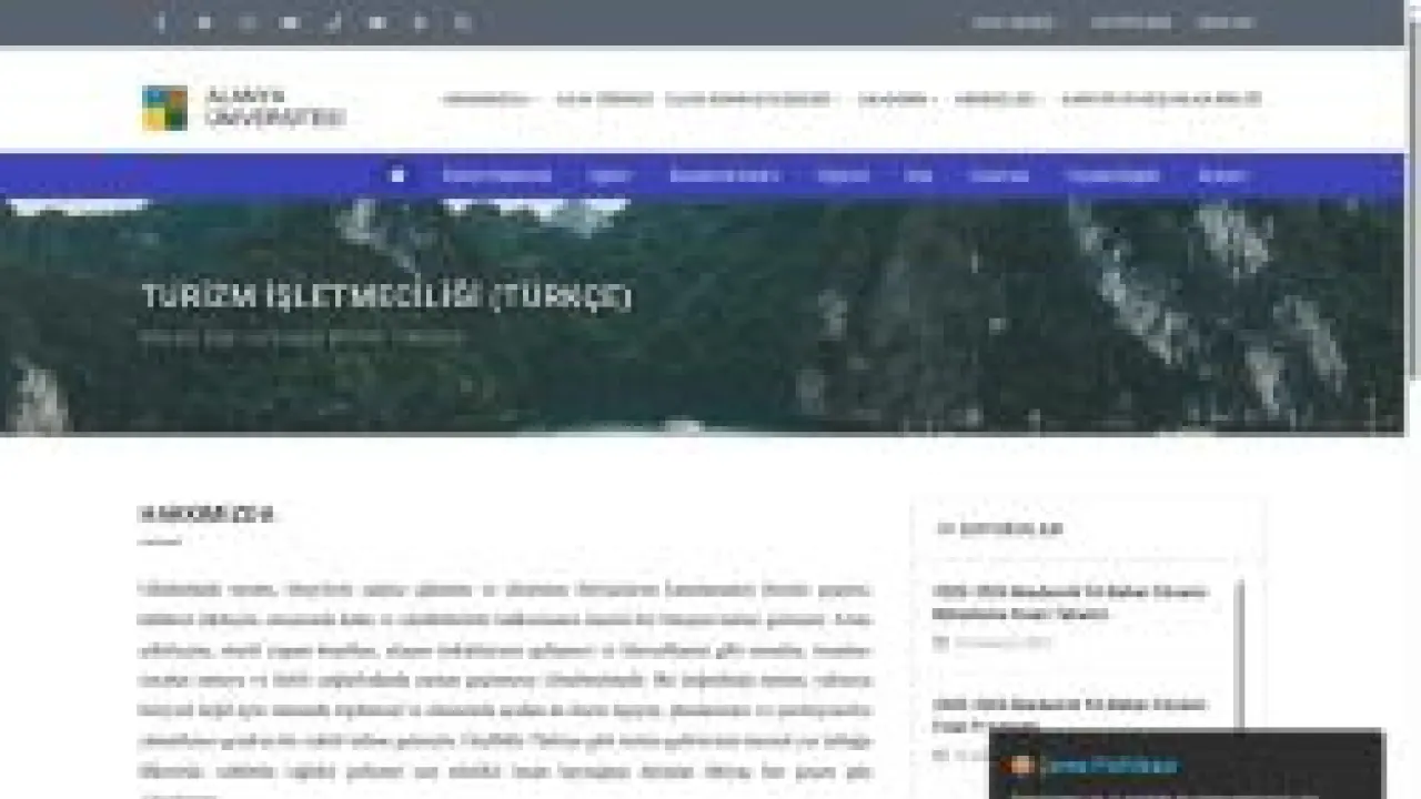 Turizm İşletmeciliği (Türkçe)