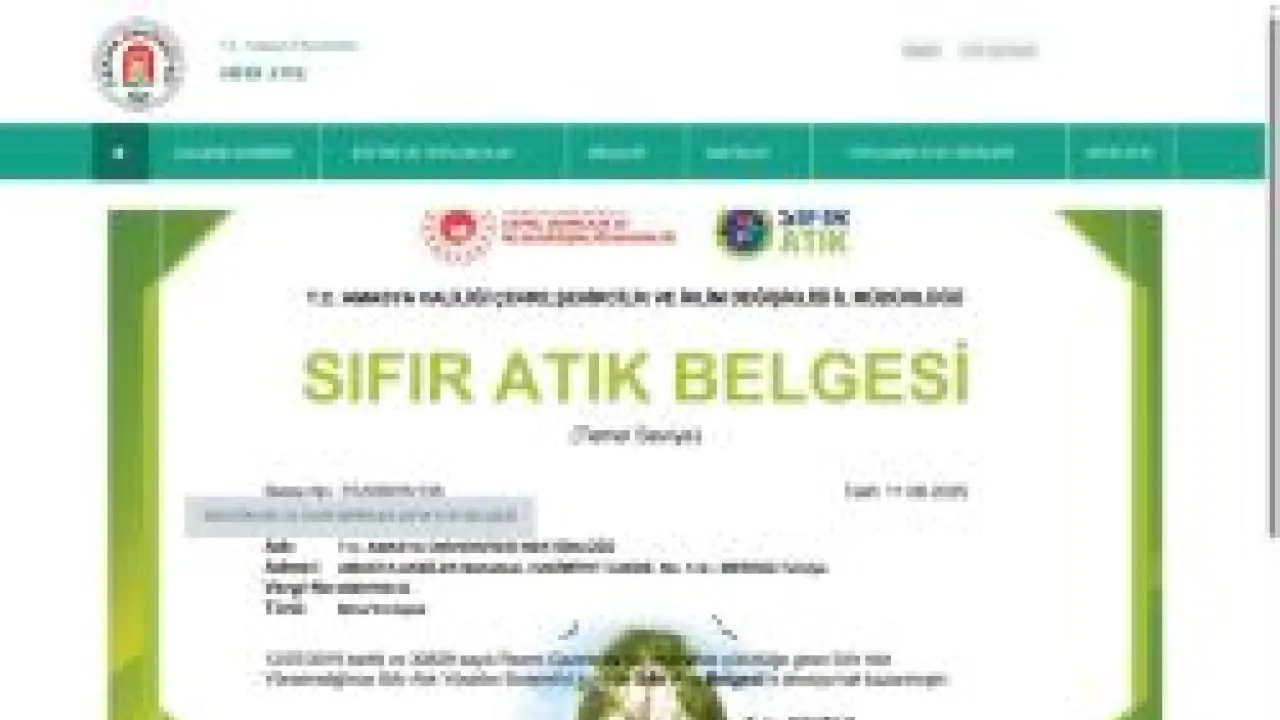 A.Ü. Sıfır Atık