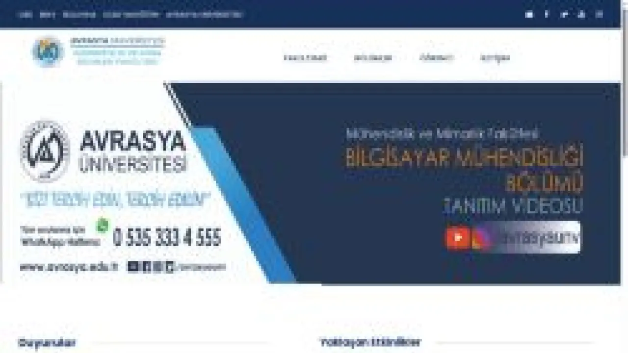 Avrasya Üniversitesi – Kıtaların Buluşma Noktasında Eğitime Açılan Kapınız