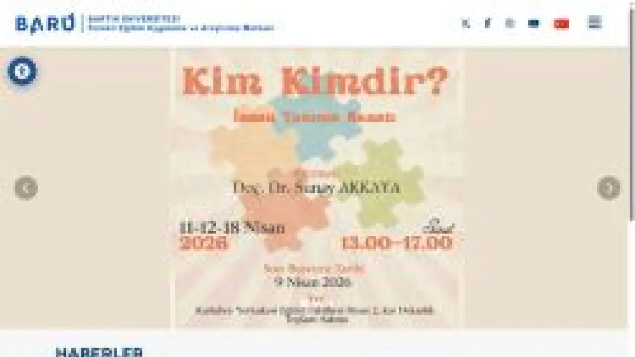 Bartın Üniversitesi - Ana Sayfa - Sürekli Eğitim Uygulama ve Araştırma Merkezi