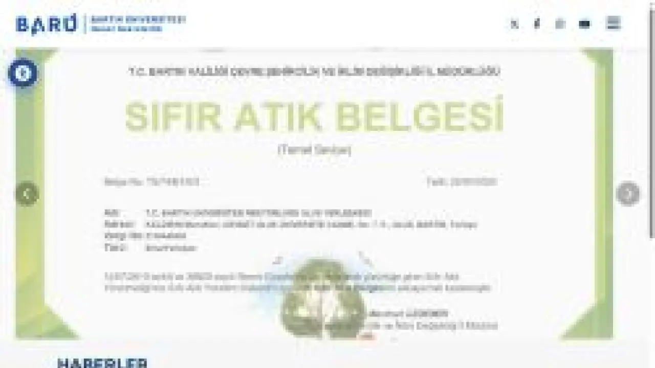 Bartın Üniversitesi - Ana Sayfa - Genel Sekreterlik