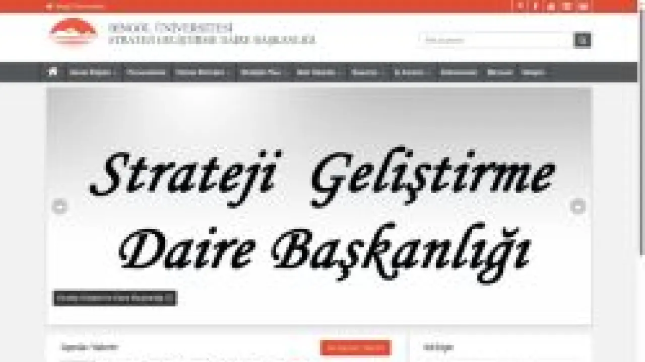 STRATEJİ GELİŞTİRME DAİRE BAŞKANLIĞI