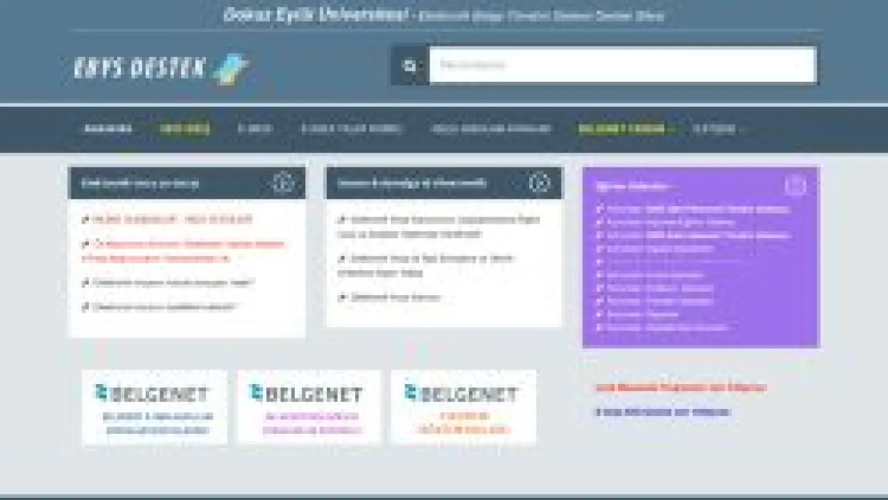 EBYS Destek | Elektronik Belge Yönetim Sistemi