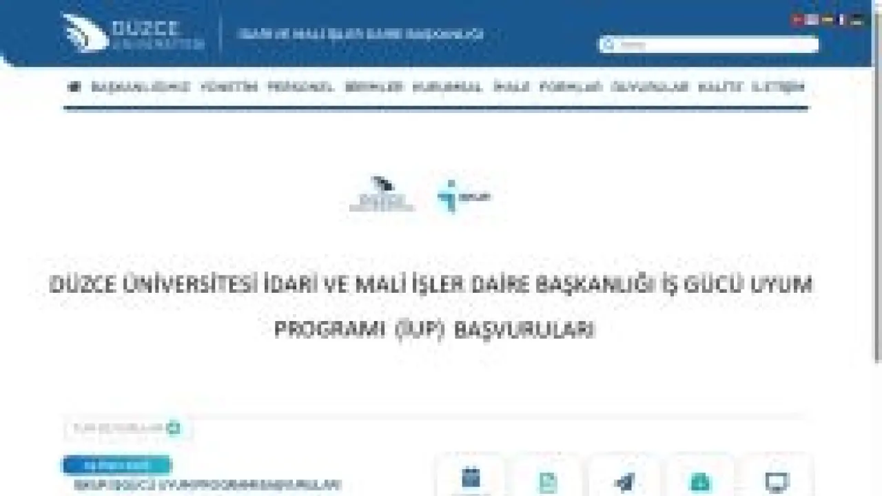 Düzce Üniversitesi | İdari ve Mali İşler Daire Başkanlığı | Anasayfa