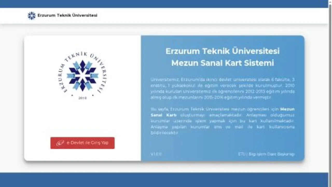 ETÜ | Mezun Sanal Kart