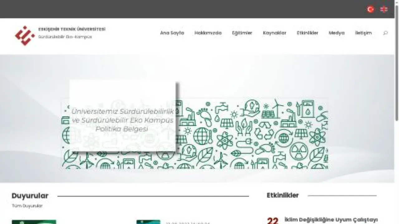 Sürdürülebilir Eko-Kampüs - Eskişehir Teknik Üniversitesi