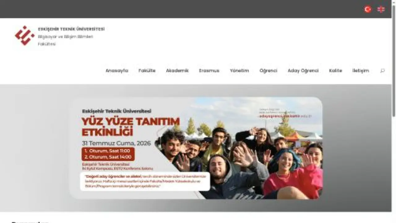 Bilgisayar ve Bilişim Bilimleri Fakültesi - Eskişehir Teknik Üniversitesi