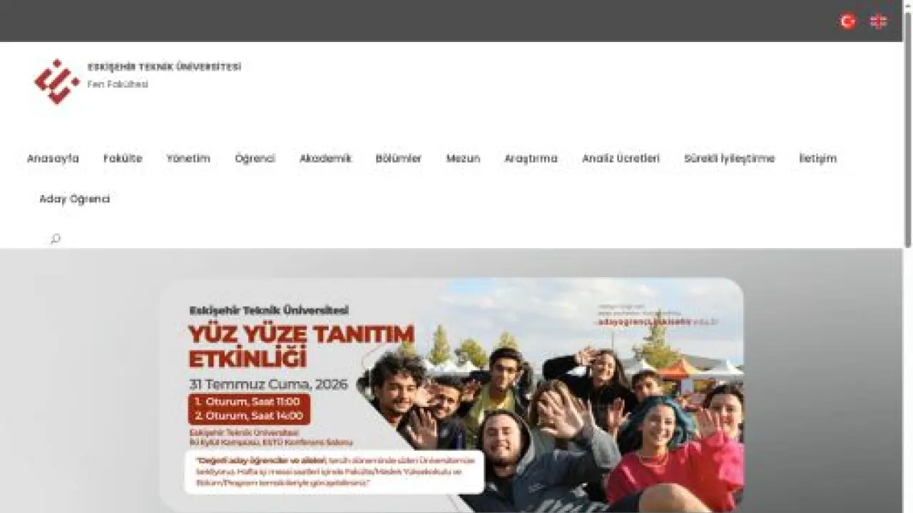 Fen Fakültesi - Eskişehir Teknik Üniversitesi