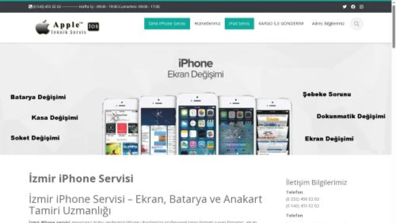 0543 455 02 02 - İzmir iPhone Servisi - Garantili Servis