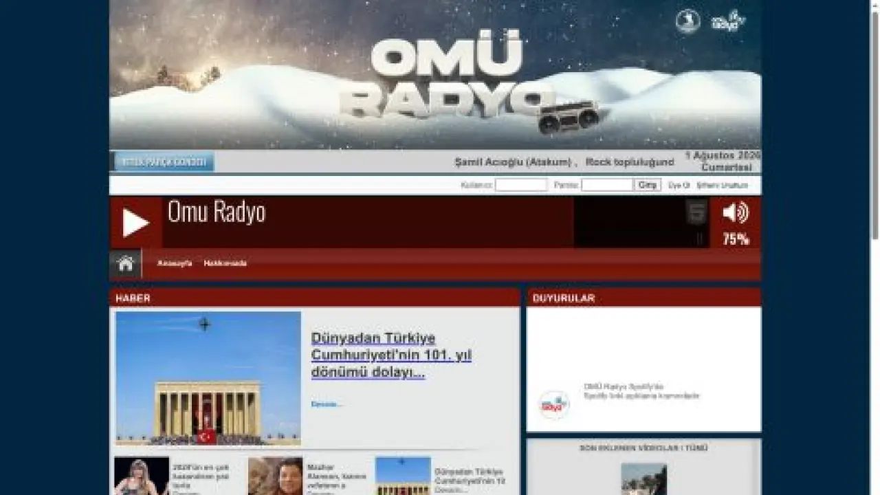 OMU Radyo | radyo.omu.edu.tr | Ondokuz May�s Un�vers�tes� Radyosu | OMU FM | Radyo OMU