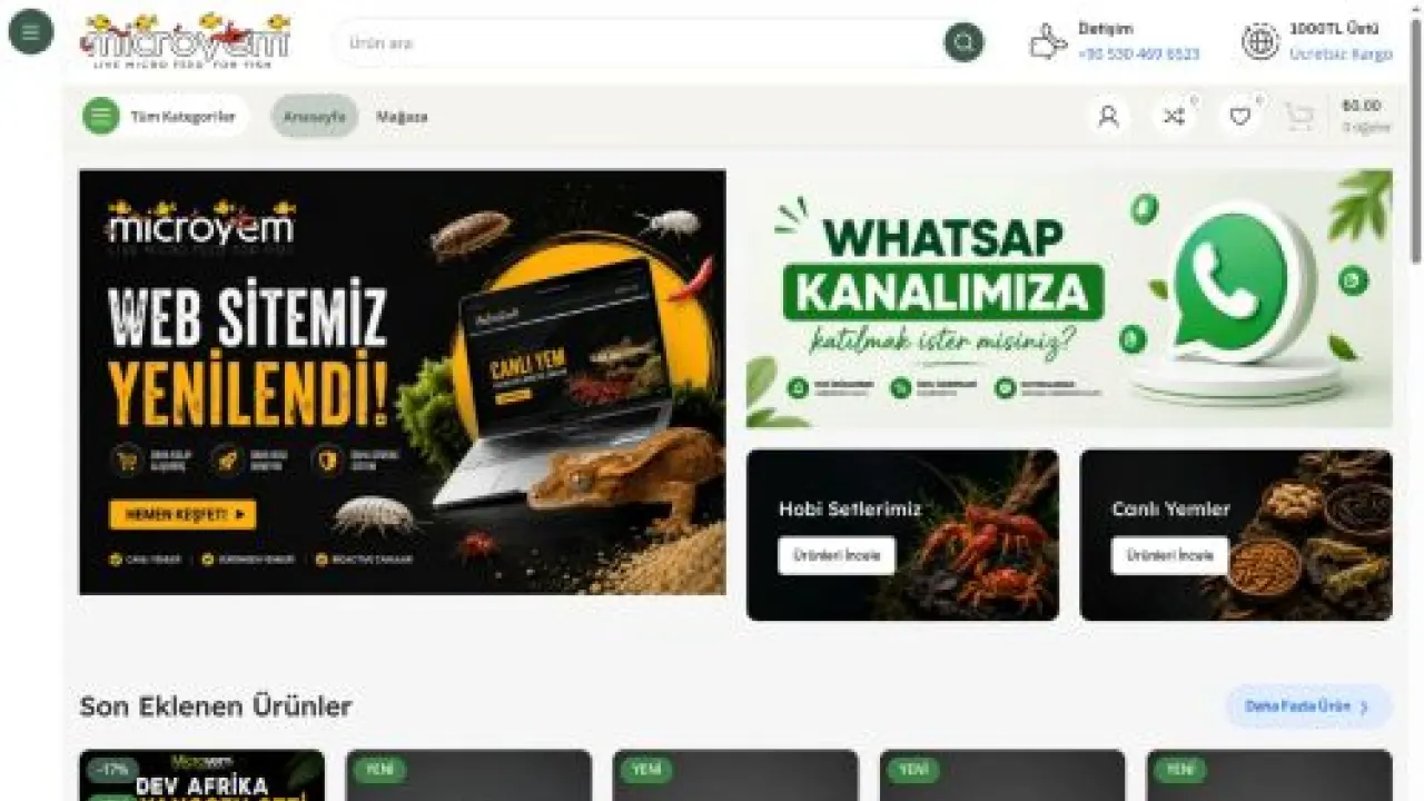 Microyem | Canlı Balık Yemi