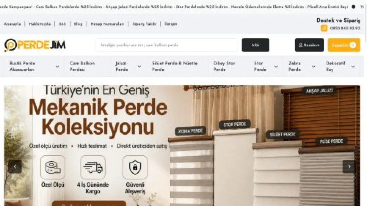 Perdejim Türkiye'nin Online Perdecisi