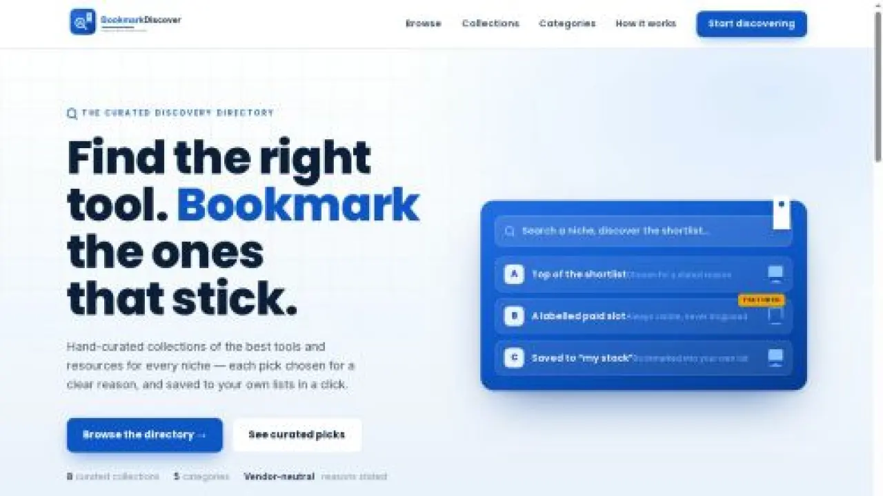 bookmarkdiscover.com | Social Bookmarking for Visibility.