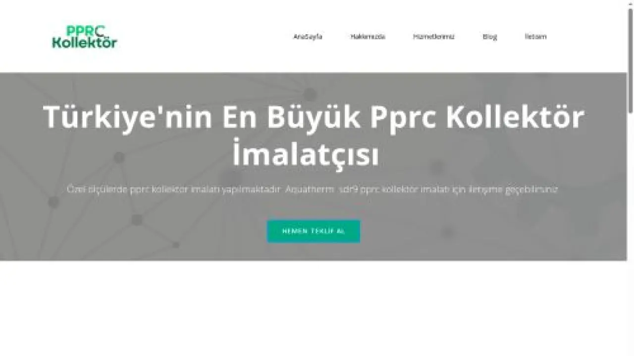 Özel Ölçü kollektör - Pprc Kollektör İmalatı - Pprc Kollektör