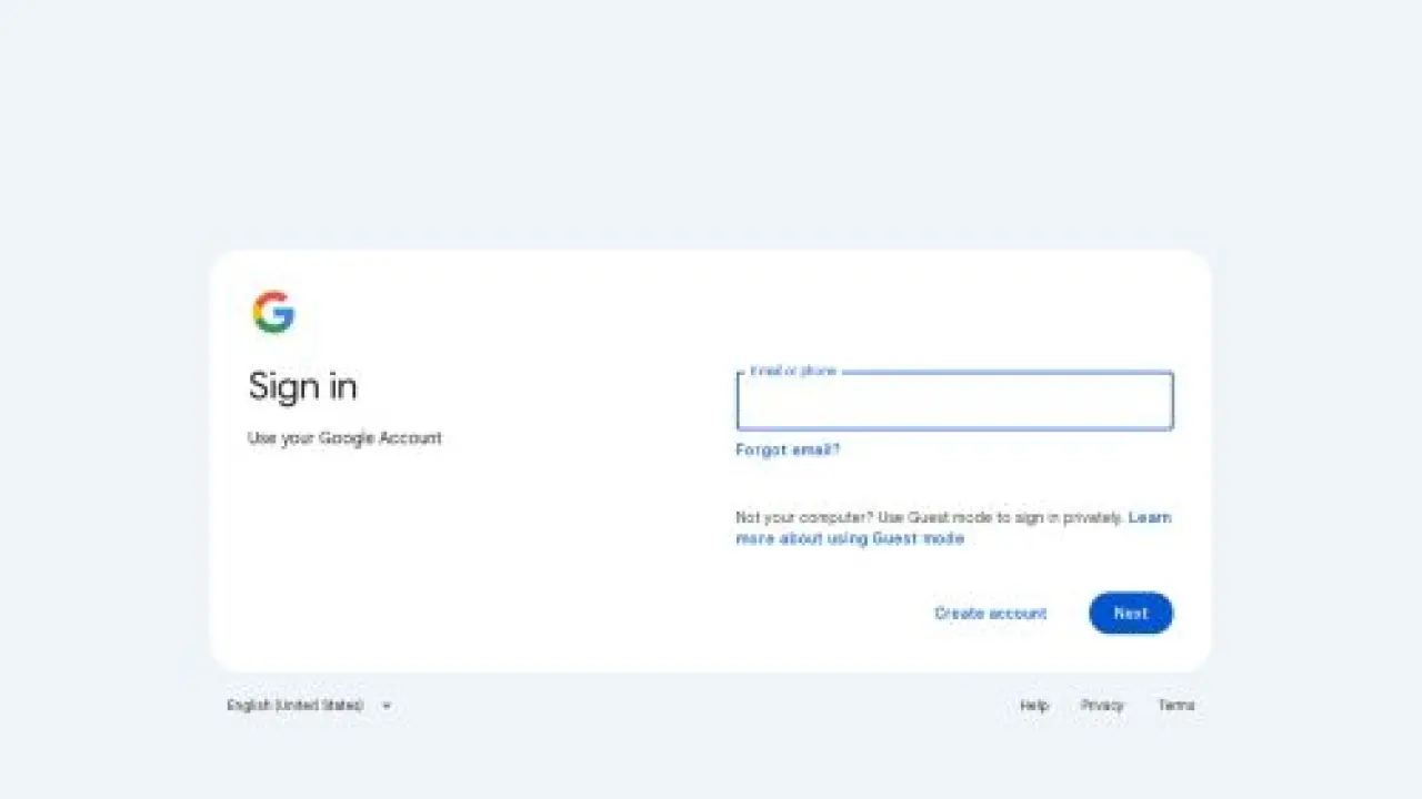 Google Hesapları - Oturum açın