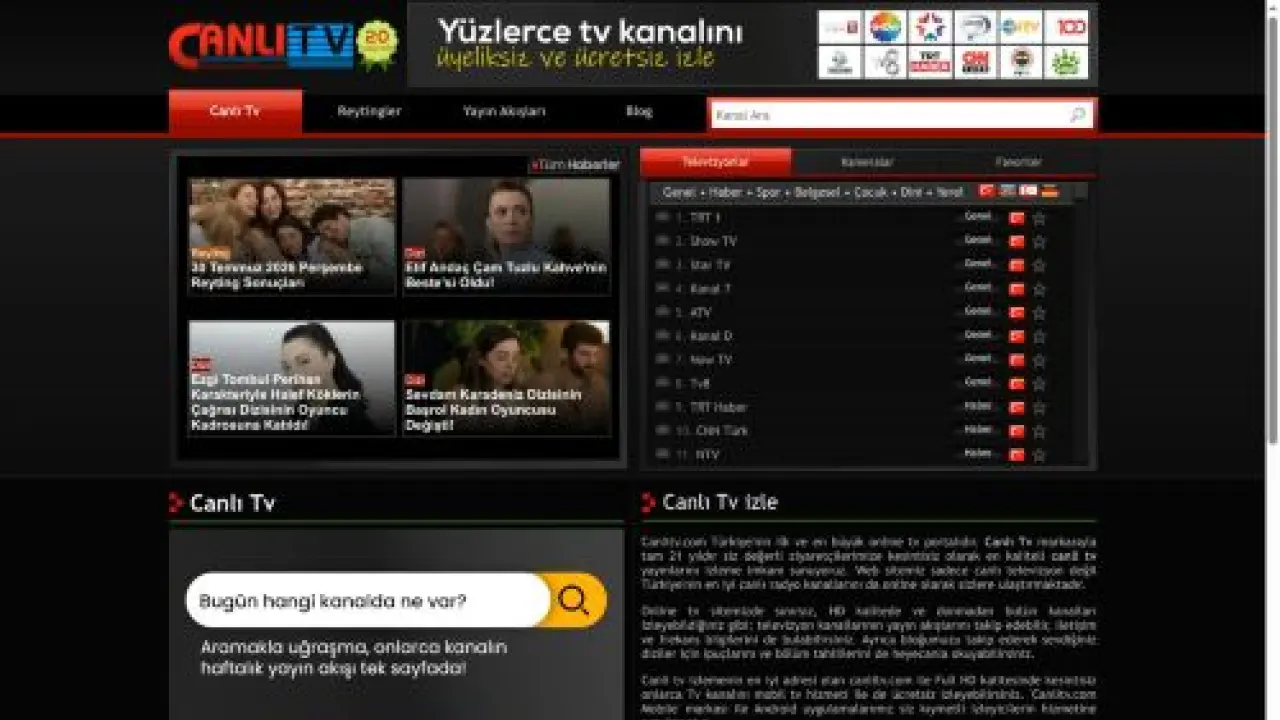 Canlı Tv izle