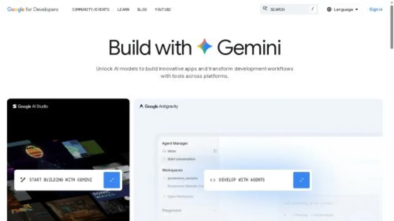 Geliştiriciler için Google: Yapay Zeka ve Buluttan Mobil Cihaz ve Web'e  |  Google for Developers