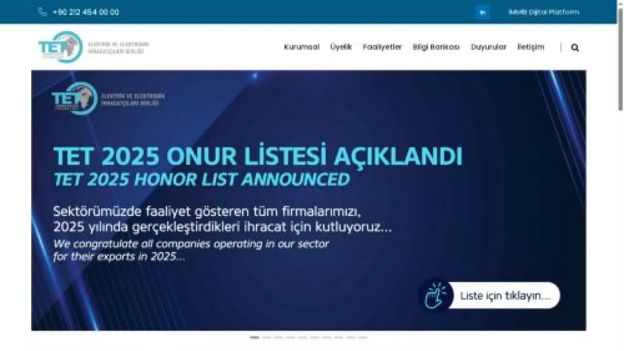 Elektrik ve Elektronik İhracatçıları Birliği - TET