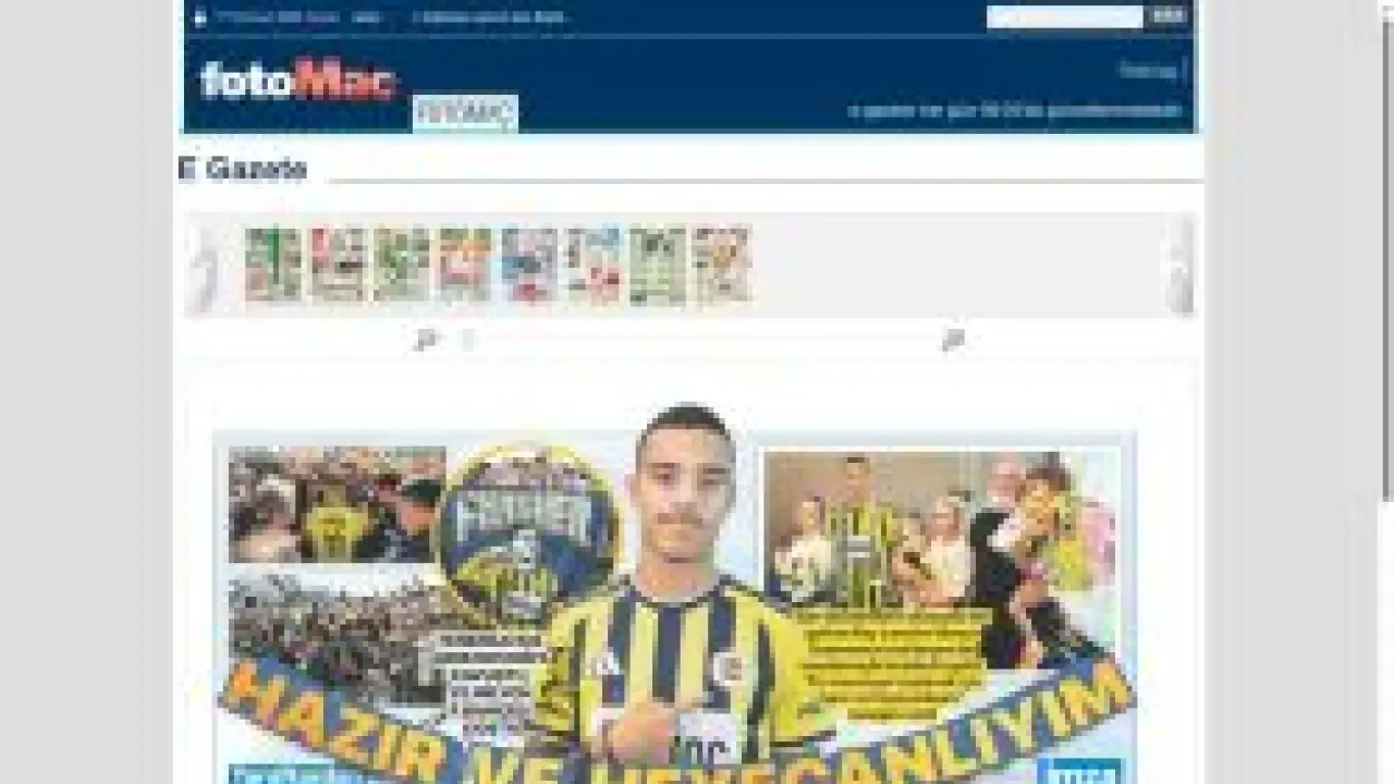 Bugünkü Fotomaç Gazetesi Manşeti - Fotomaç- E-Gazete