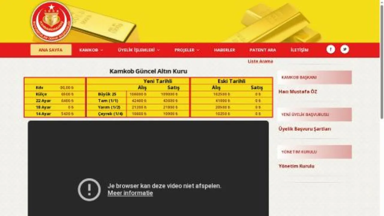 KAMKOB | Kahramanmaraş Kuyumcular Odası