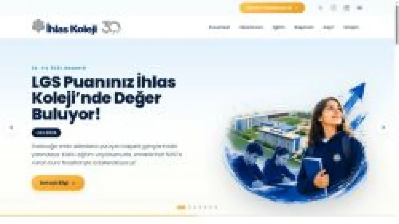 Anaokulu, İlkokul, Ortaokul, Fen Lisesi, Anadolu Lisesi - İhlas Koleji: Özel Okul