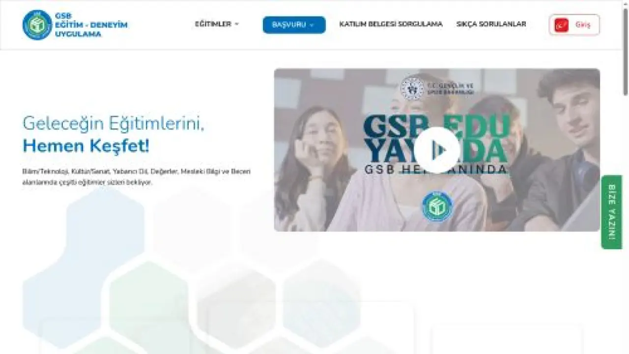DENEYİM UYGULAMA - GSB EĞİTİM