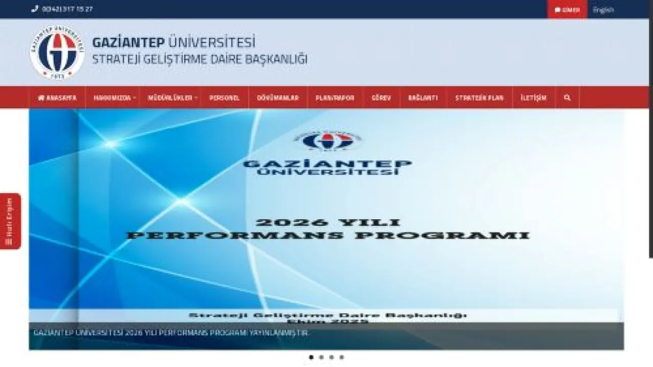STRATEJİ GELİŞTİRME DAİRE BAŞKANLIĞI