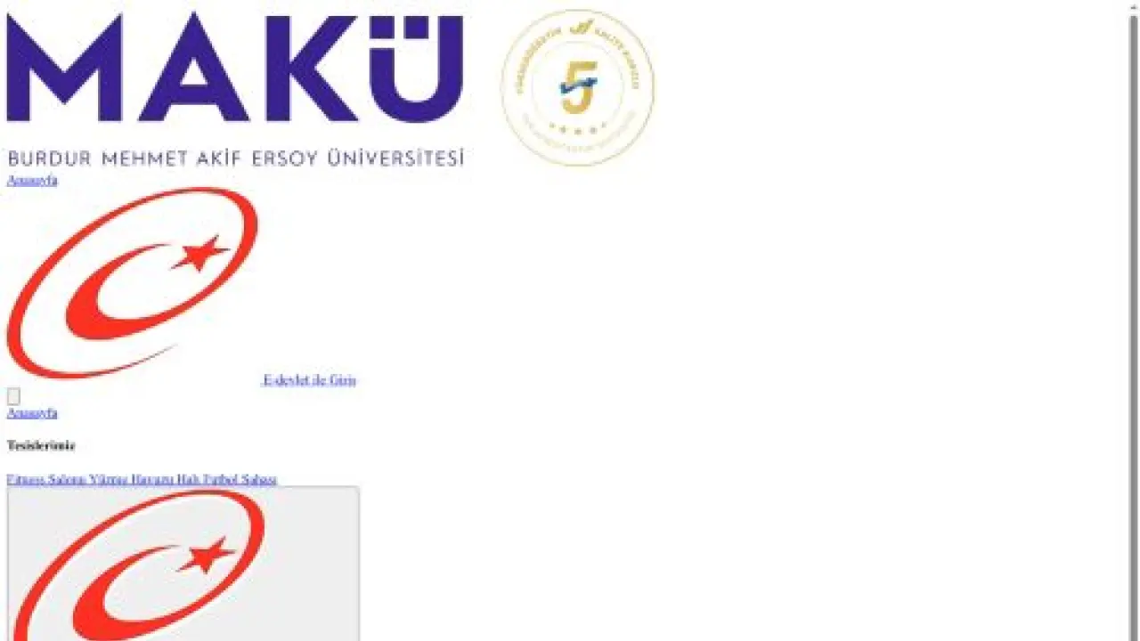 Spor Tesisleri Rezervasyon Sistemi