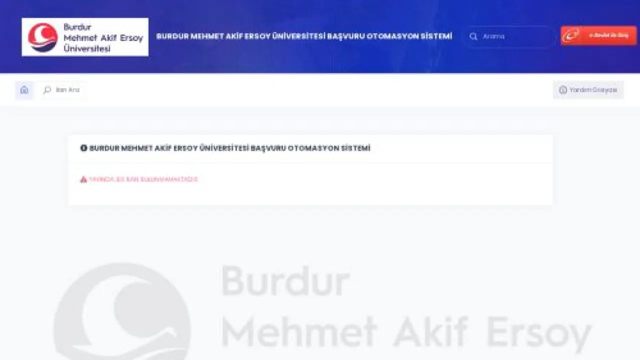 İlan ve Başvuru Otomasyonu
