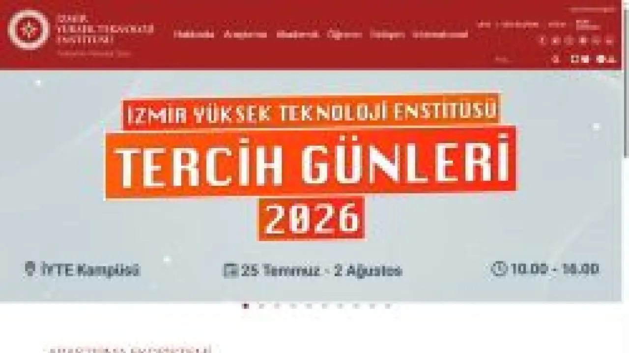 İzmir Yüksek Teknoloji Enstitüsü - İYTE Ana Sayfa