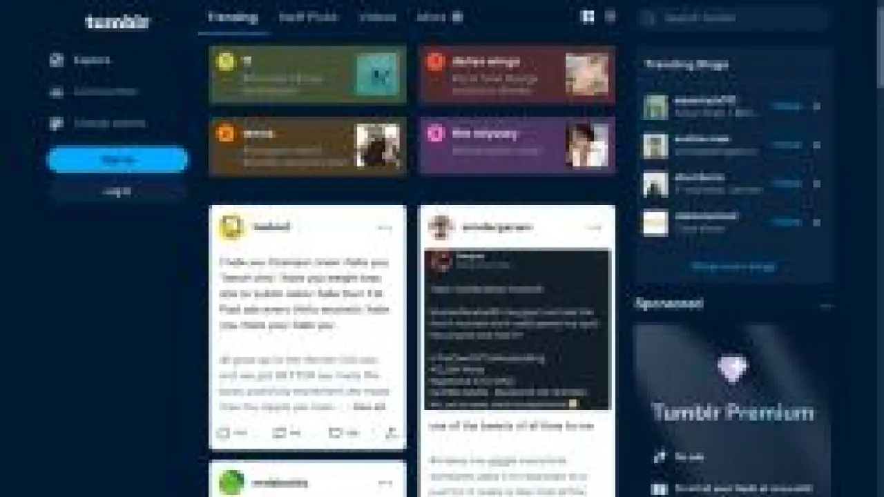 Trending topics on Tumblr
