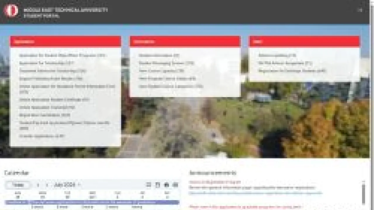 ODTÜ STUDENT PORTAL